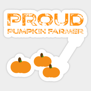 Pumpkin Farmer Pumpkin Grower Pumpkin Harvest Sticker